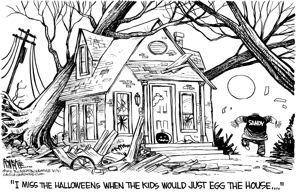  SANDY HALLOWEEN by Rick McKee