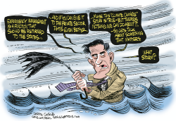 ROMNEY STORM by Daryl Cagle