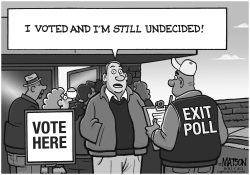 UNDECIDED VOTER IS STILL UNDECIDED AFTER VOTING by RJ Matson