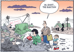 HURRICANE VS ELECTION by Bob Englehart