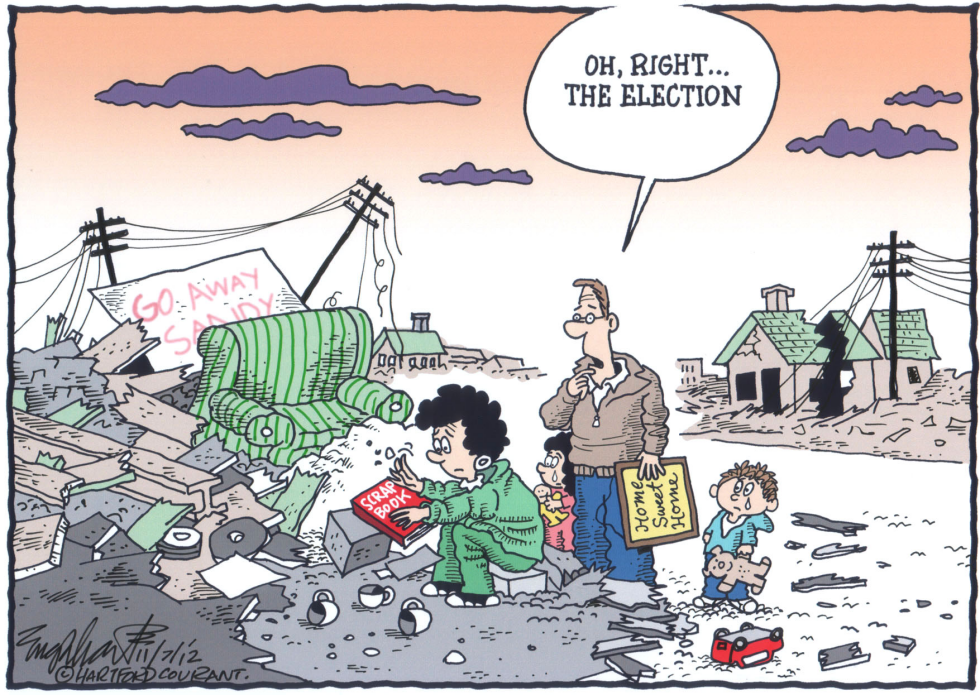  HURRICANE VS ELECTION by Bob Englehart