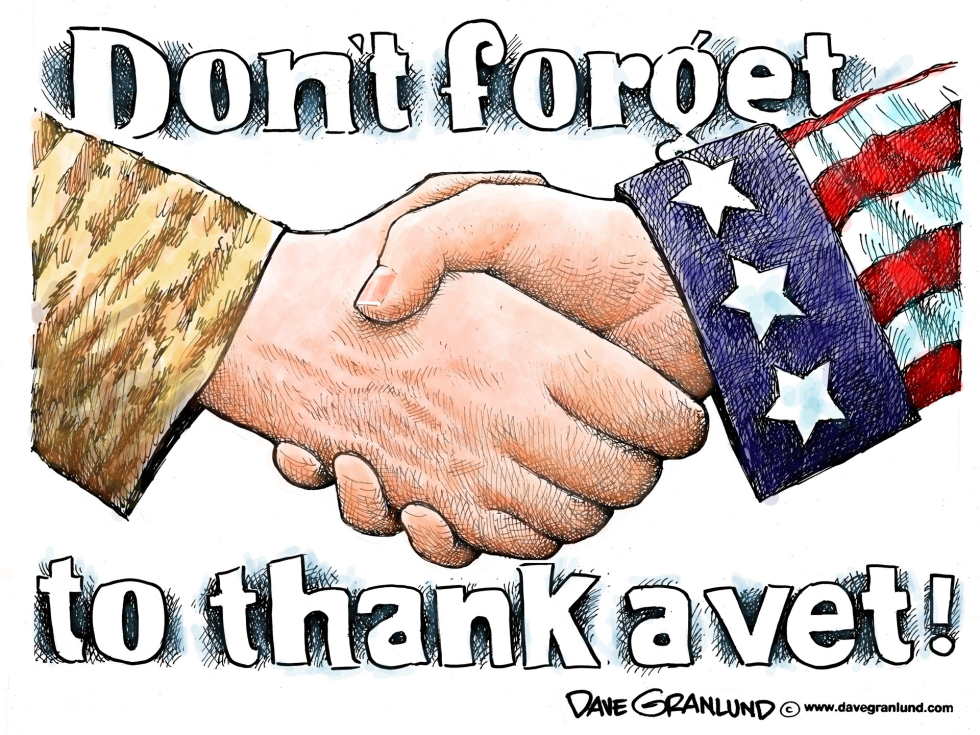  THANK A VETERAN by Dave Granlund