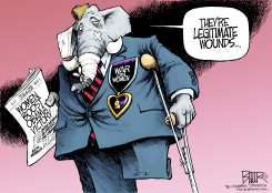 GOP WAR VETERAN by Nate Beeler