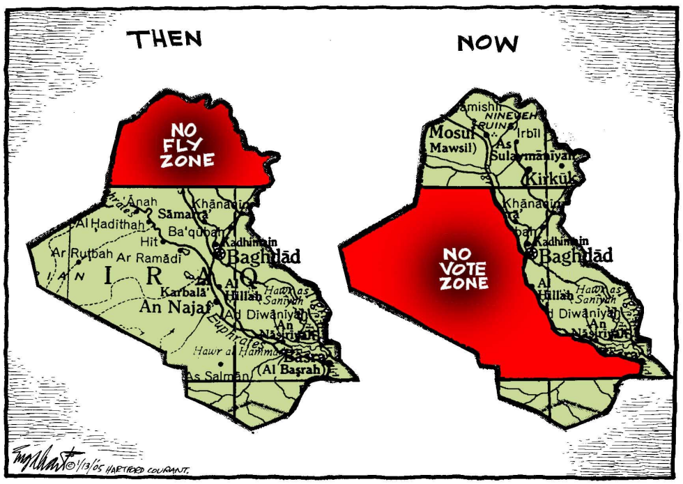  IRAQ VOTE by Bob Englehart