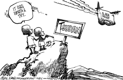 SUDAN AID by Mike Keefe