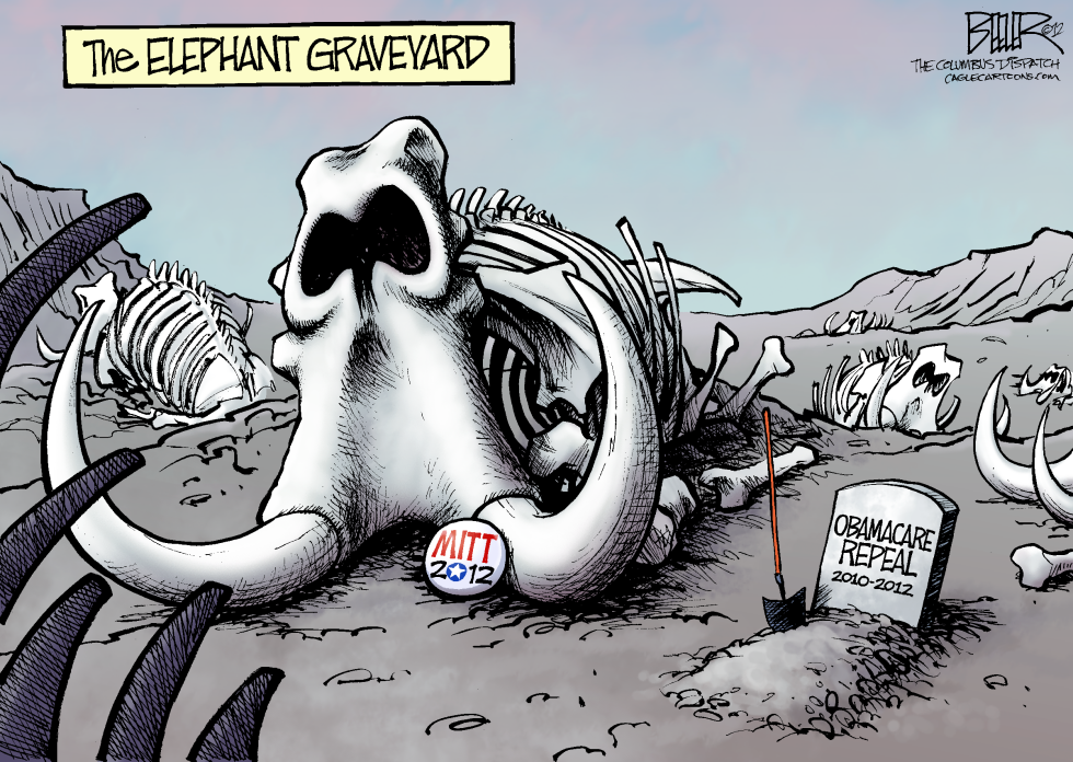  OBAMACARE AND THE GOP by Nate Beeler