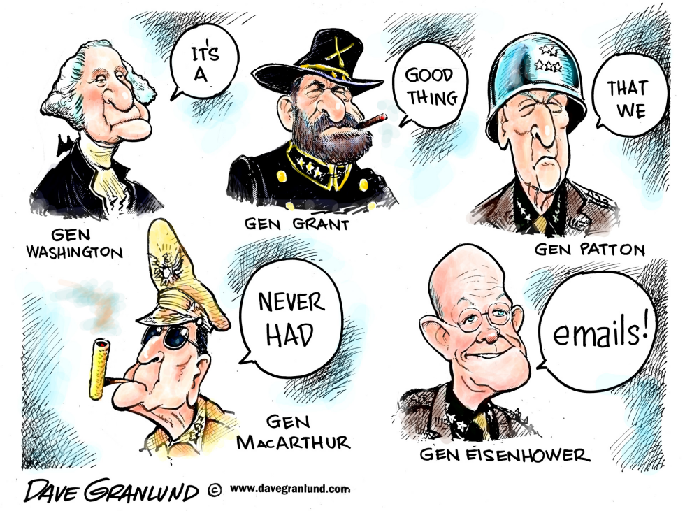  GENERALS AND EMAILS by Dave Granlund