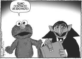 ESCANDALO SEXUAL EN BARRIO SESAMO by Bob Englehart