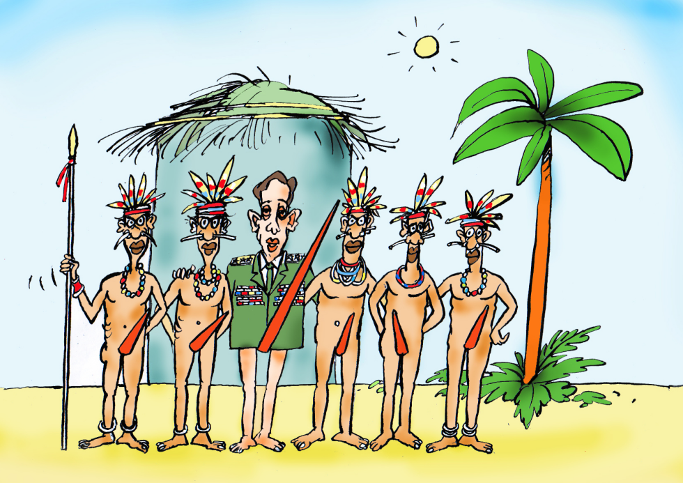  PETRAEUS ON HOLIDAY IN PAPUA  by Pavel Constantin