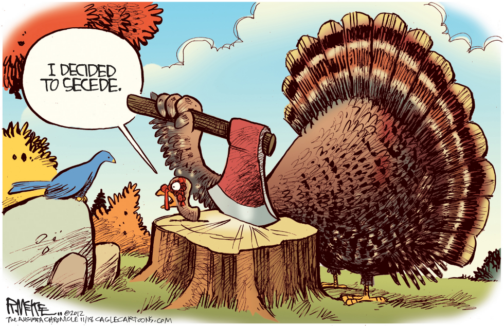  SECESSION TURKEY by Rick McKee