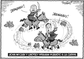 JOHN MCCAIN Y LINDSEY GRAHAM by Bob Englehart