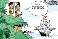 REALIDAD DE LA INMIGRACION by David Fitzsimmons