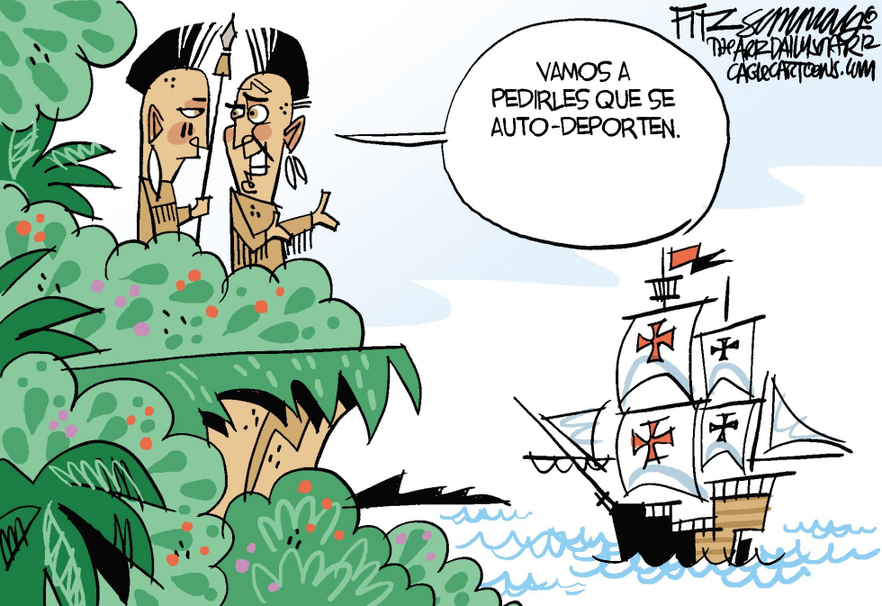  REALIDAD DE LA INMIGRACION by David Fitzsimmons