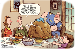 TSA TURKEY SEARCH by Rick McKee