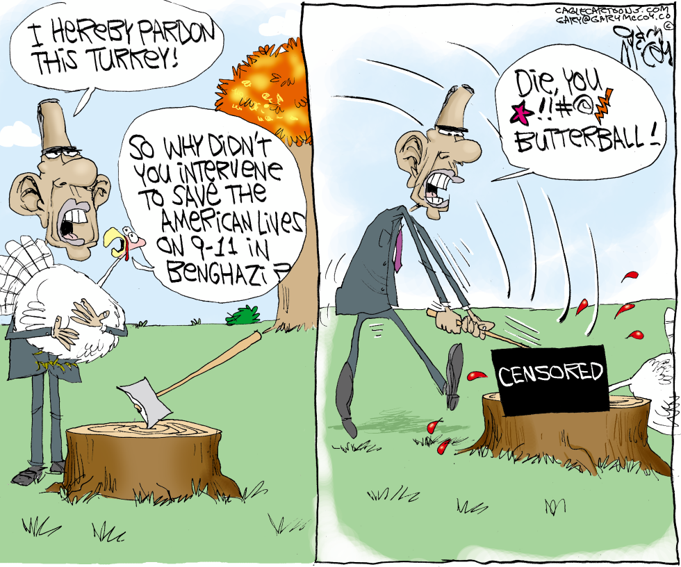  OBAMA KILLS THE TURKEY by Gary McCoy