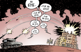 VIOLENT ESCALATION IN GAZA by Patrick Chappatte