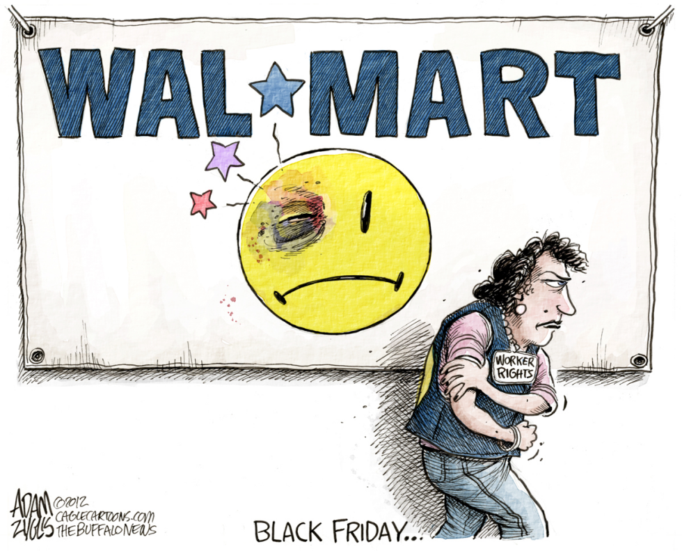  WALMART BLACK FRIDAY by Adam Zyglis