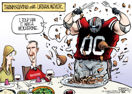 LOCAL OH - OSU VS MICHIGAN THANKSGIVING by Nate Beeler