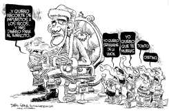 SANTA OBAMA Y EL GOP by Daryl Cagle