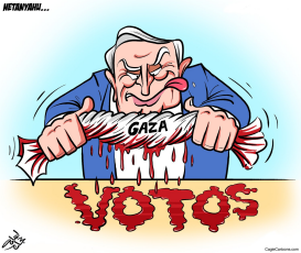 VOTOS EN GAZA  by Osama Hajjaj