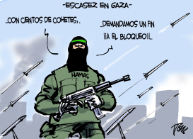 BLOQUEO EN GAZA  by Tom Janssen