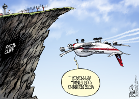 FISCAL CLIFF APPROACH by Nate Beeler