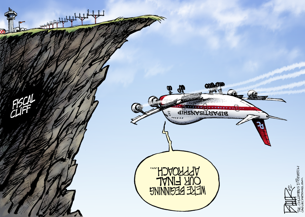  FISCAL CLIFF APPROACH by Nate Beeler