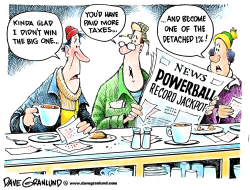 POWERBALL LOSERS by Dave Granlund