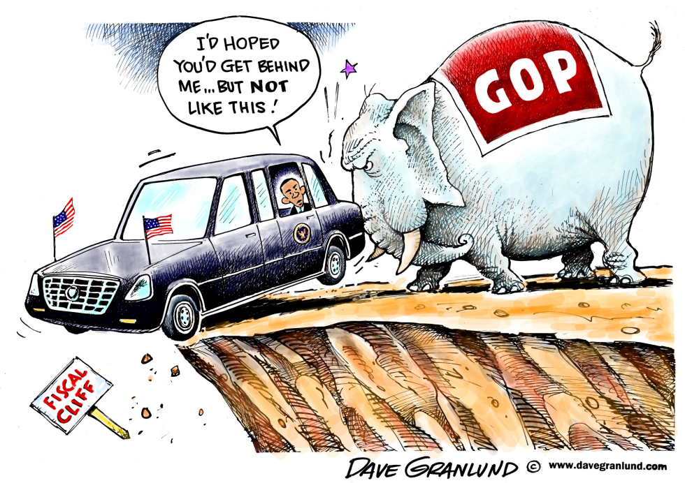  FISCAL CLIFF NEGOTIATIONS by Dave Granlund