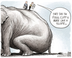 THE FISCAL SLOPE by Adam Zyglis