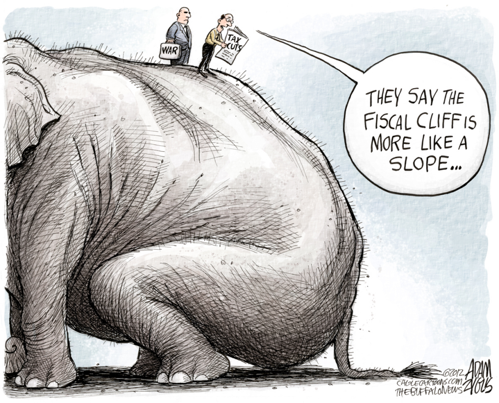  THE FISCAL SLOPE by Adam Zyglis