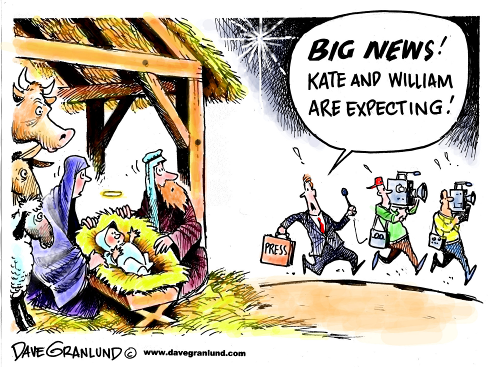  WILLIAM AND KATE EXPECTING by Dave Granlund