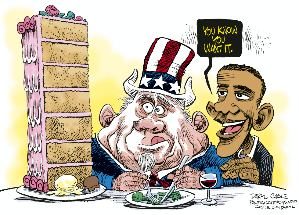  FAT UNCLE SAM by Daryl Cagle