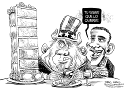 EL GORDO TIO SAM by Daryl Cagle