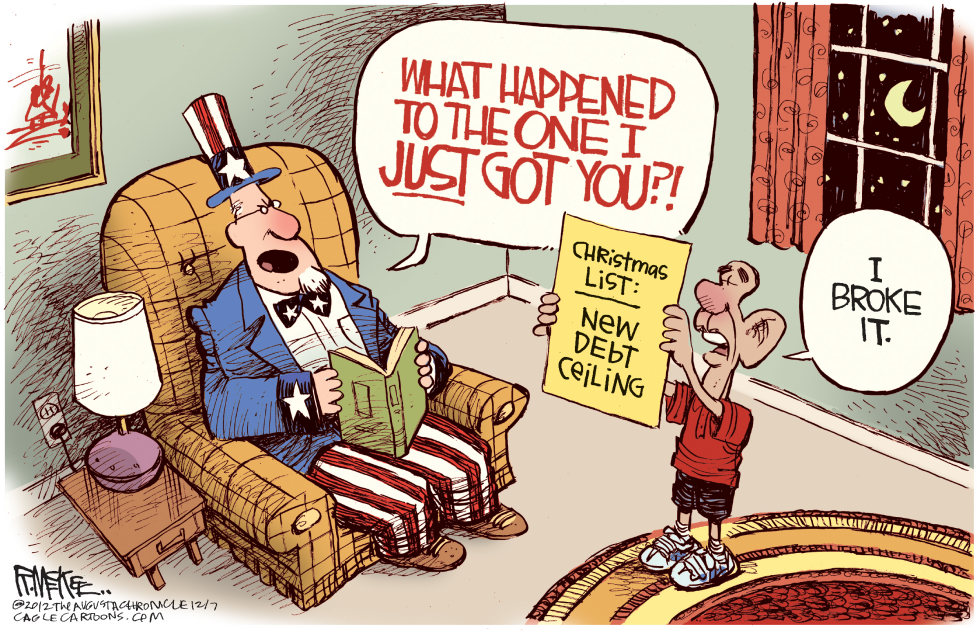  NEW DEBT CEILING by Rick McKee