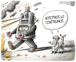 CRISIS MANUFACTURADA  by Adam Zyglis