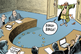 ITALY: BERLUSCONI IS BACK by Patrick Chappatte