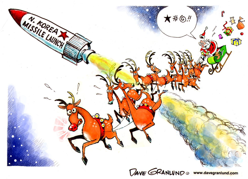  NORTH KOREA MISSILE LAUNCH by Dave Granlund