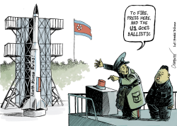 NORTH KOREA FIRES A MISSILE by Patrick Chappatte