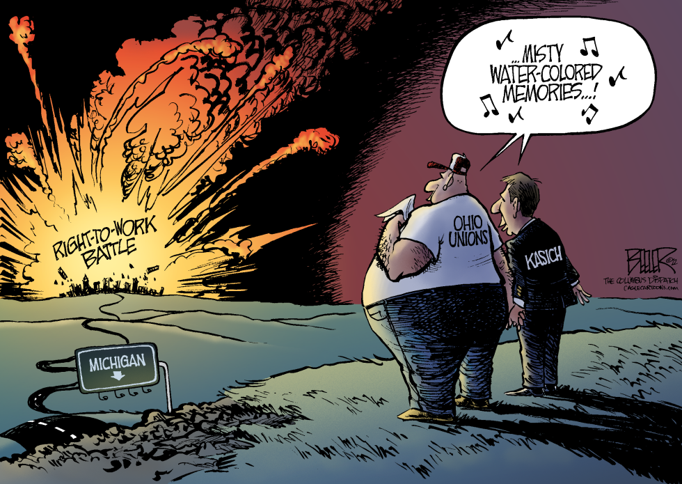  LOCAL OH - KASICH AND UNIONS by Nate Beeler