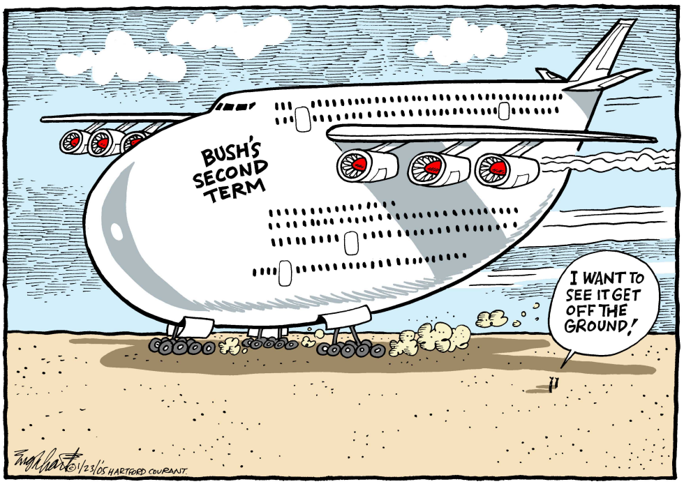  BUSHS SECOND TERM by Bob Englehart