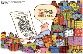 SPENDING PROBLEM by Rick McKee