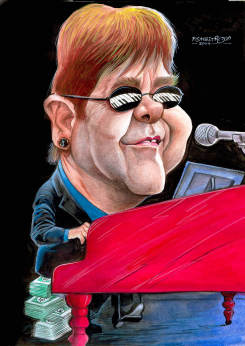 ELTON JOHN by Petar Pismestrovic