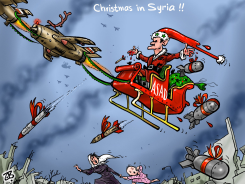 CHRISTMAS IN SYRIA by Emad Hajjaj