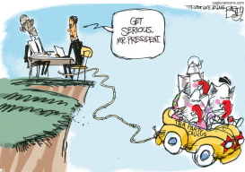 FISCAL CLOWN CAR by Pat Bagley