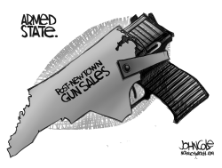 LOCAL NC  NC GUN SALES BW by John Cole