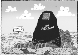 EGYPT'S CONSTITUTION by Bob Englehart