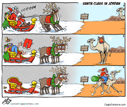 SANTA CLAUS IN JORDAN by Osama Hajjaj