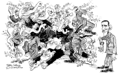 PELEA REPUBLICANA by Daryl Cagle