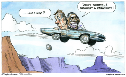 OBAMA AND BOEHNER - CLIFF DRIVING  by Taylor Jones